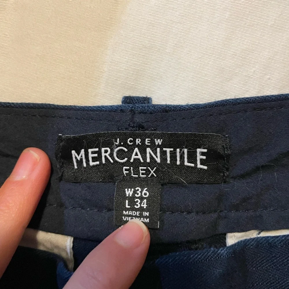 J Crew Mercantile Flex Slim Navy Blue Pants